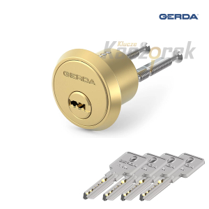 Wkładka Gerda 606 - RIM H Plus cylindryczna 30 mosiądz